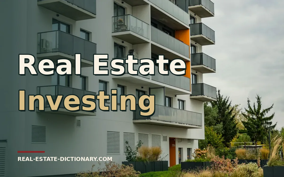 Real Estate Investing — Real Estate Dictionary guide